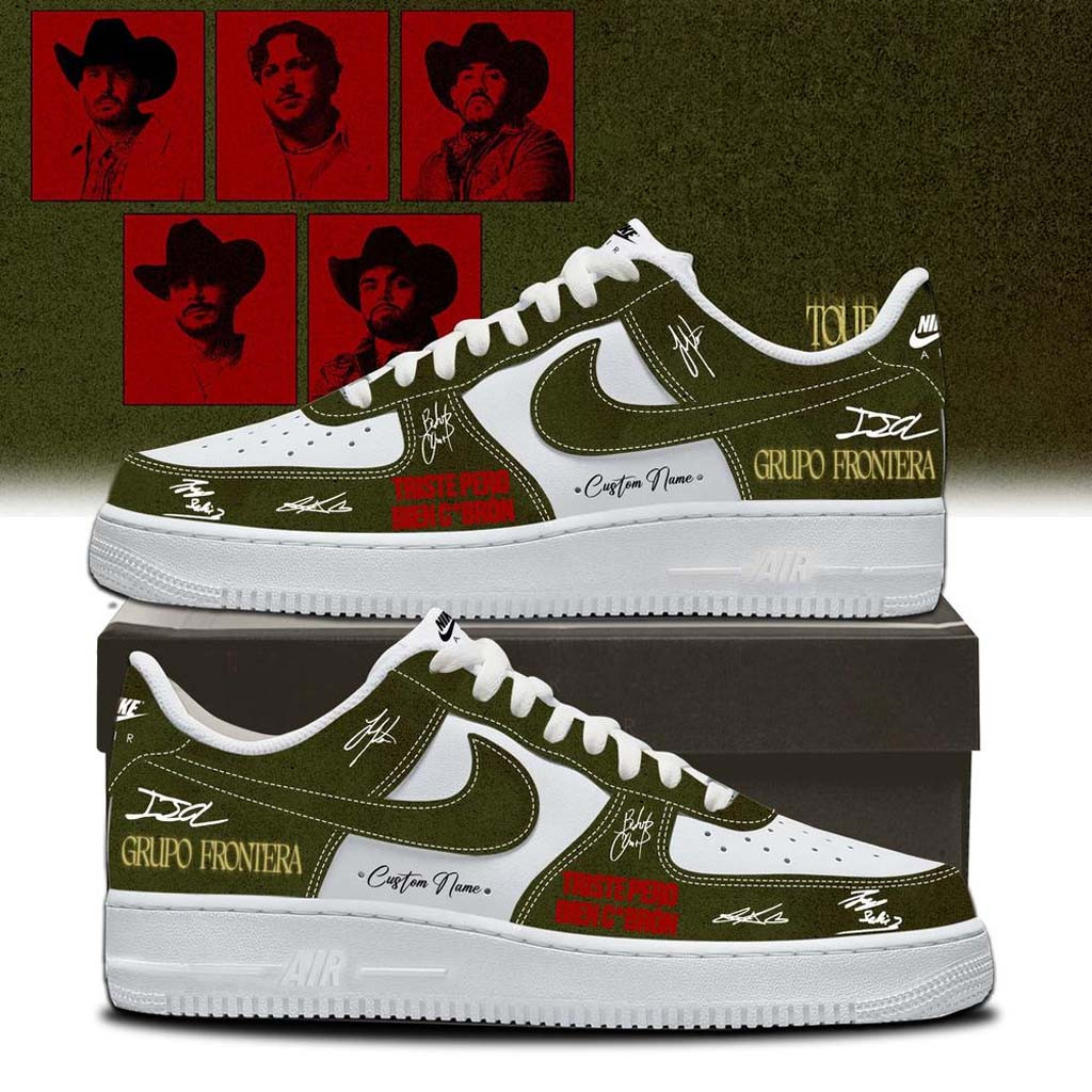 Personalized Grupo Frontera Triste Pero Bien Cabron Tour 2026 Sneakers Grupo Frontera Merch - Kdjoy Personalized Grupo Frontera Triste Pero Bien Cabron Tour 2026 Sneakers Grupo Frontera Merch - Kdjoy