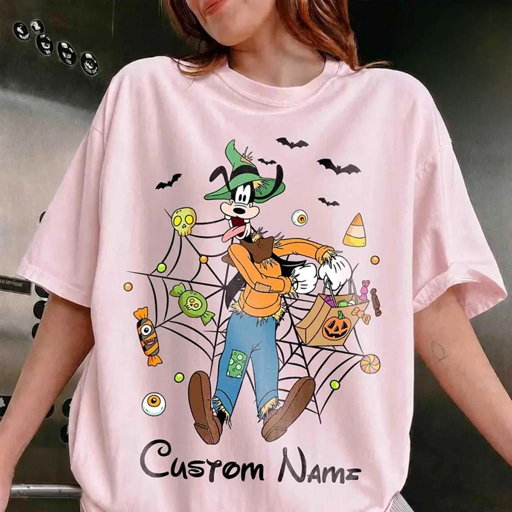 Personalized Halloween Goofy T-Shirt Spooky Season Apparel Best Halloween Gifts - Kdjoy