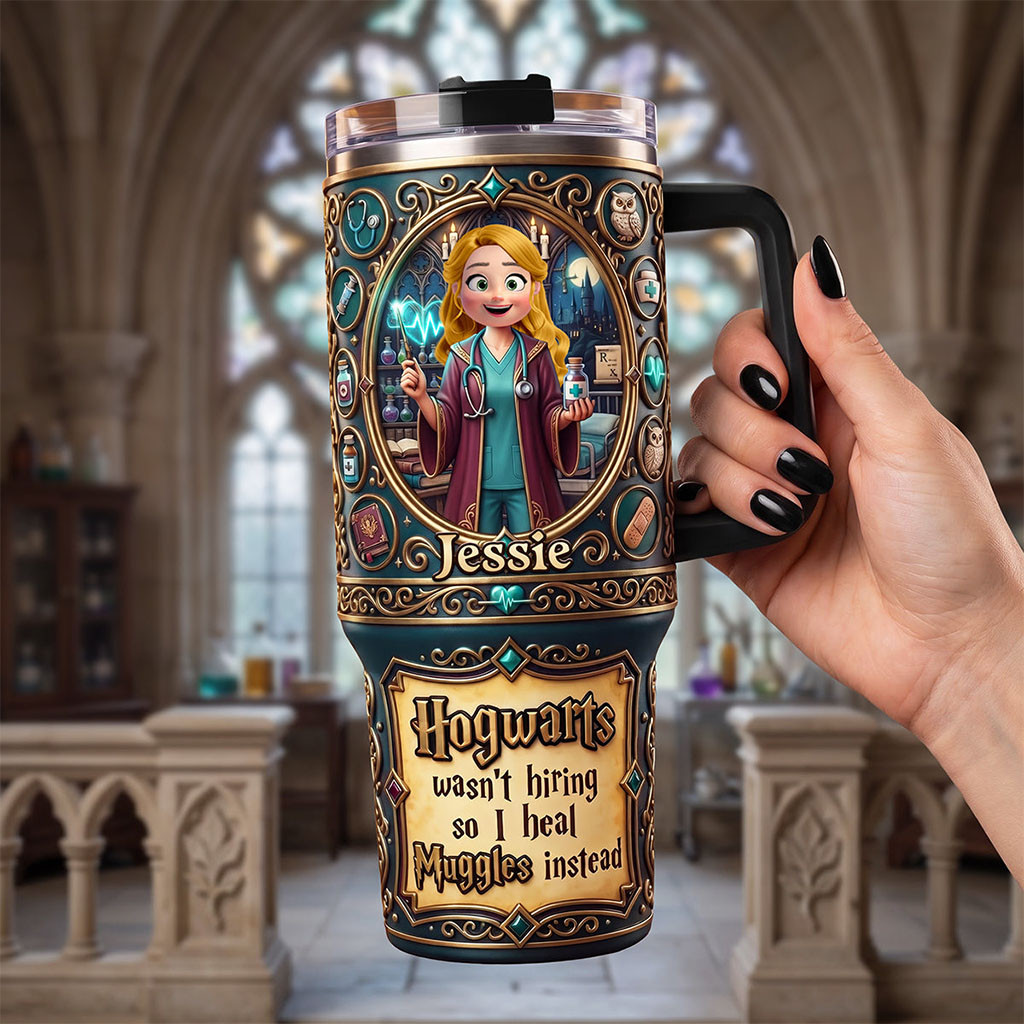 Personalized Harry Potter Spellbound Nurse 40oz Colorful Tumbler Best Gift For Nurses - Kdjoy