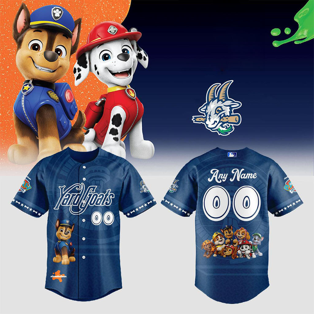 Personalized Hartford Yard Goats Paw Patrol Adventure 2026 Jersey Yard Goats Merch Fan Gifts - Kdjoy