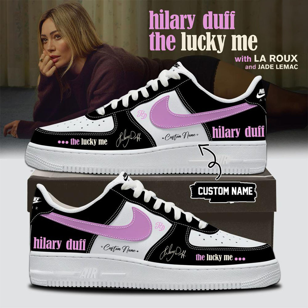 Personalized Hilary Duff The Lucky Me Tour 2026 Shoes Sneakers Hilary Duff Merch Gift For Fans - Kdjoy
