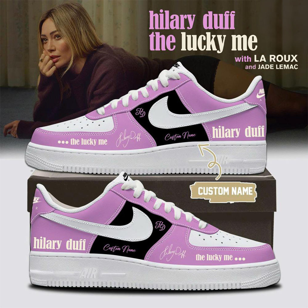 Personalized Hilary Duff The Lucky Me Tour 2026 Sneakers Hilary Duff Merch Gift For Music Fans - Kdjoy Personalized Hilary Duff The Lucky Me Tour 2026 Sneakers Hilary Duff Merch Gift For Music Fans - Kdjoy