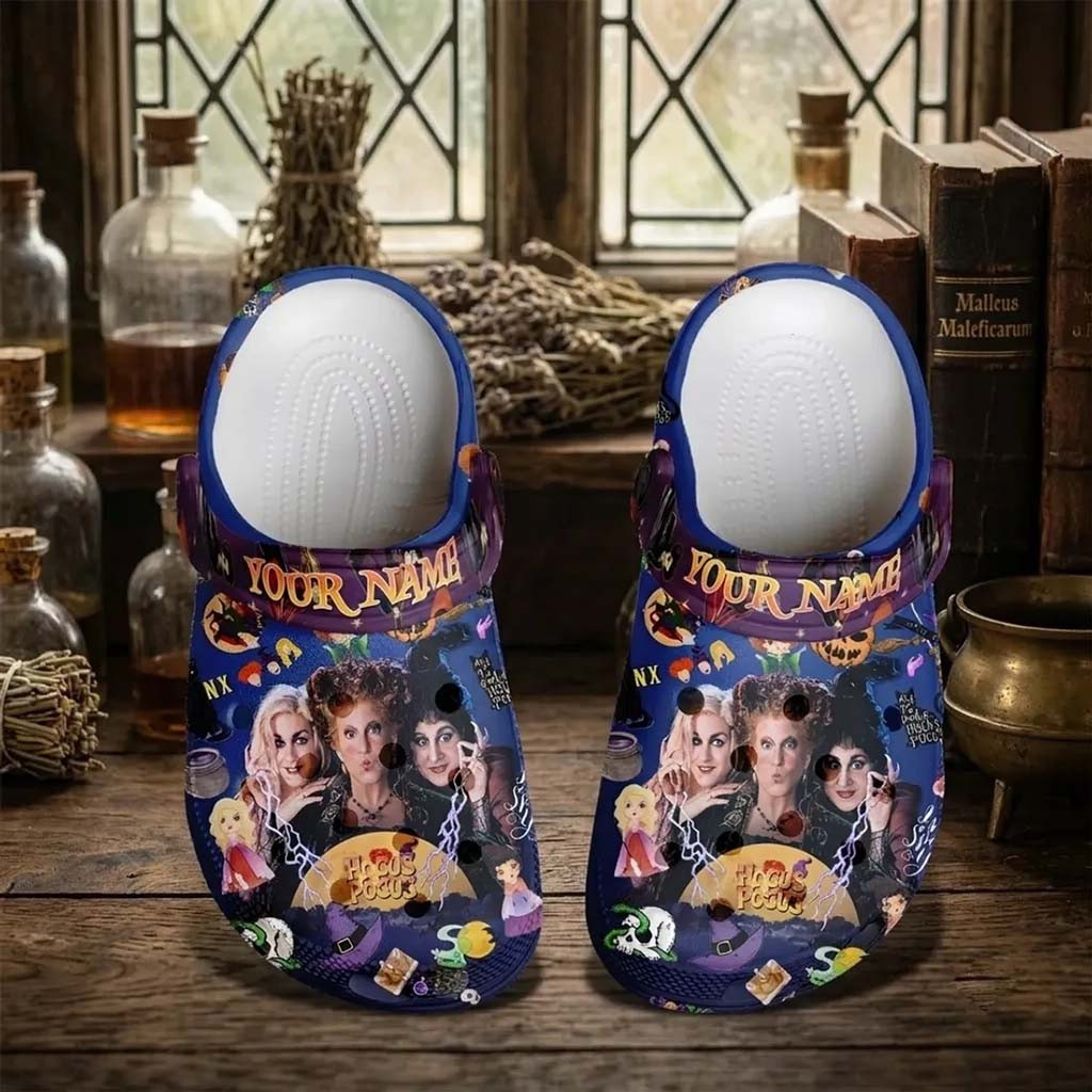 Personalized Hocus Pocus Crocs Clog Shoes Halloween Merch Gift For Sisters - Kdjoy