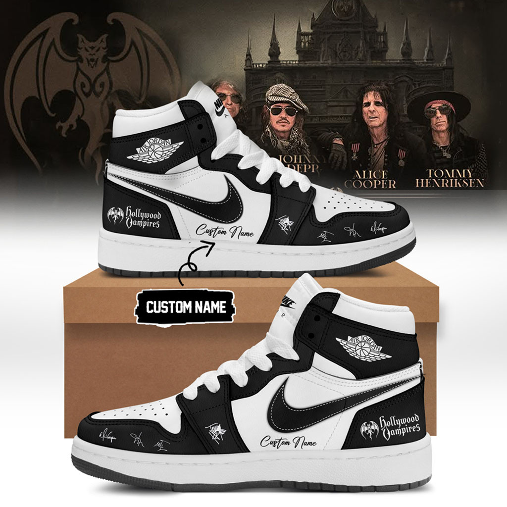 Personalized Hollywood Vampires Merch World Tour 2026 Signature Sneakers Best Gifts For Fans - Kdjoy Personalized Hollywood Vampires Merch World Tour 2026 Signature Sneakers Best Gifts For Fans - Kdjoy