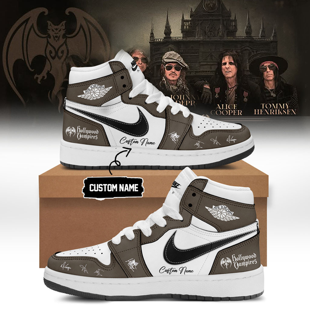 Personalized Hollywood Vampires Merch World Tour 2026 Signature Sneakers Gift Ideas For Him - Kdjoy Personalized Hollywood Vampires Merch World Tour 2026 Signature Sneakers Gift Ideas For Him - Kdjoy