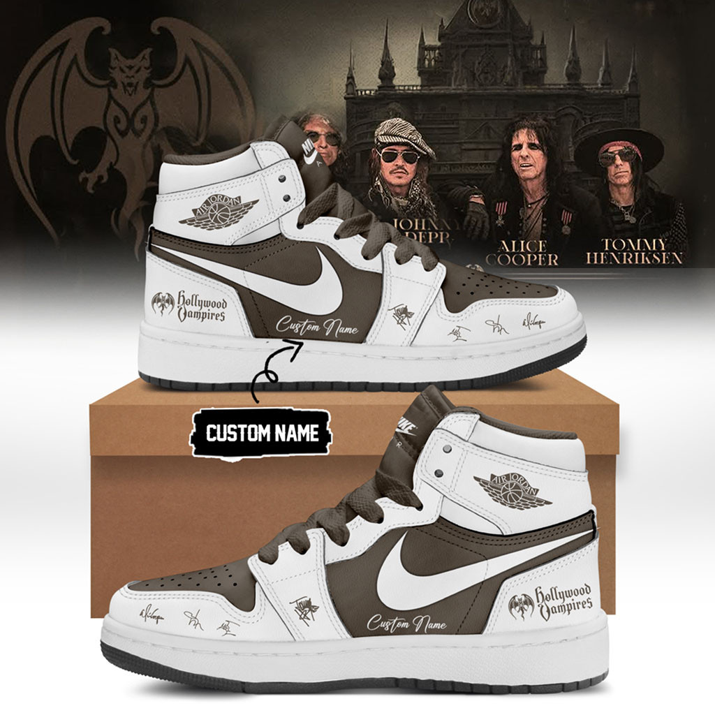 Personalized Hollywood Vampires Merch World Tour 2026 Signature Sneakers Music Fan Gear - Kdjoy Personalized Hollywood Vampires Merch World Tour 2026 Signature Sneakers Music Fan Gear - Kdjoy