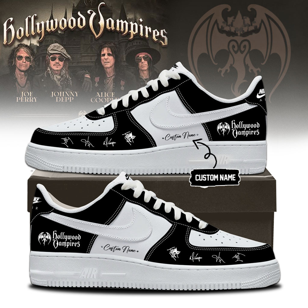 Personalized Hollywood Vampires Merch World Tour 2026 Signed Sneakers Present For Fans - Kdjoy Personalized Hollywood Vampires Merch World Tour 2026 Signed Sneakers Present For Fans - Kdjoy