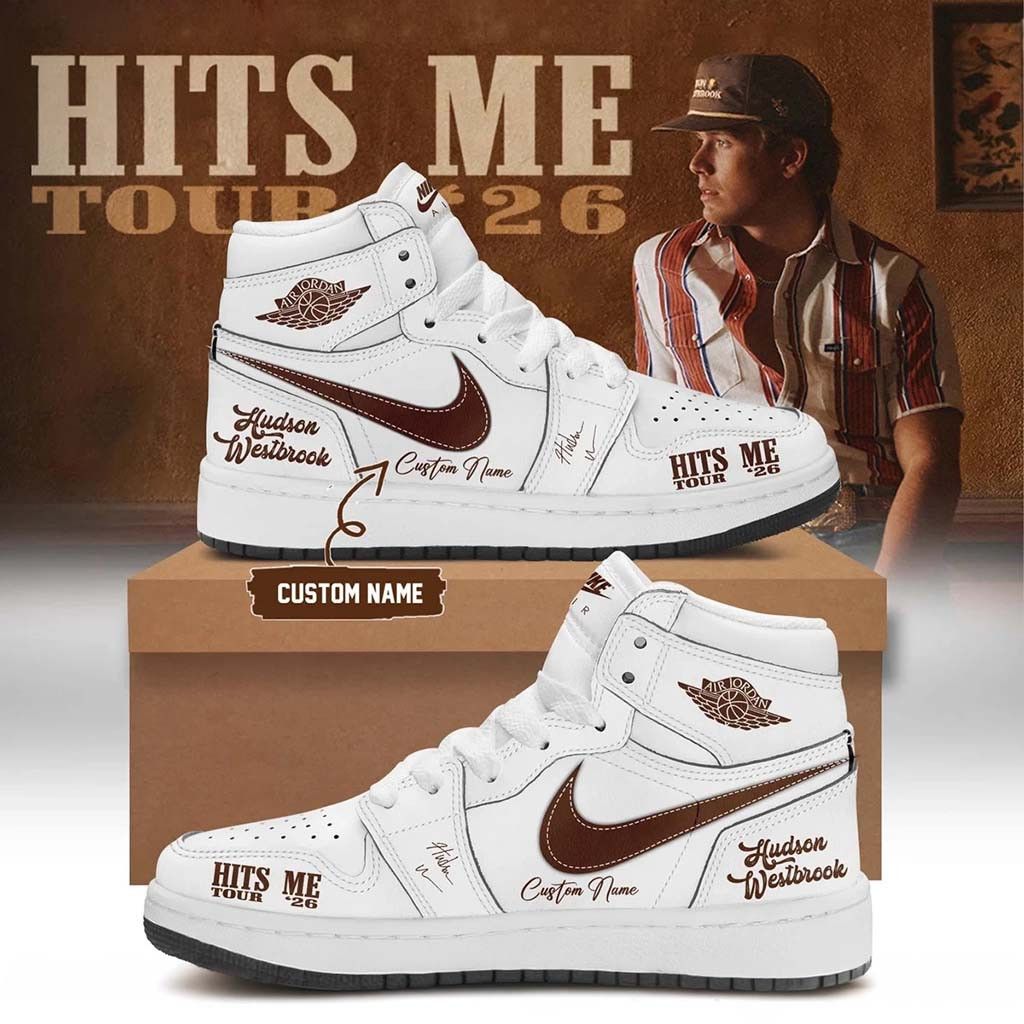 Personalized Hudson Westbrook 2026 Hits Me Tour Sneakers Hudson Westbrook Merch Fan Giftsa - Kdjoy