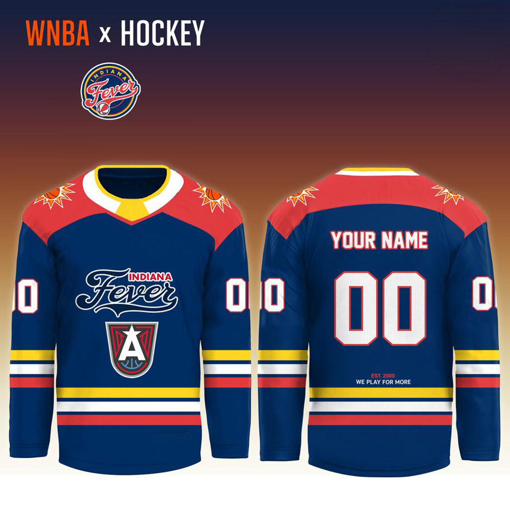 Personalized Indiana Fever x Crossover Ice Hockey Jersey We Play For More Indiana Fever Merch - Kdjoy