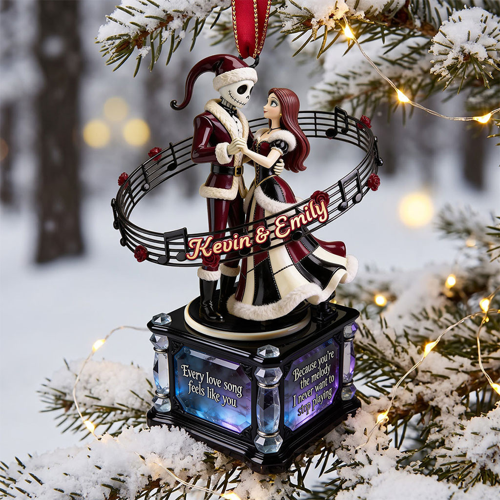 Personalized Jack And Sally From The Nightmare Before Christmas Ornament Gifts For Horror Lovers - Kdjoy