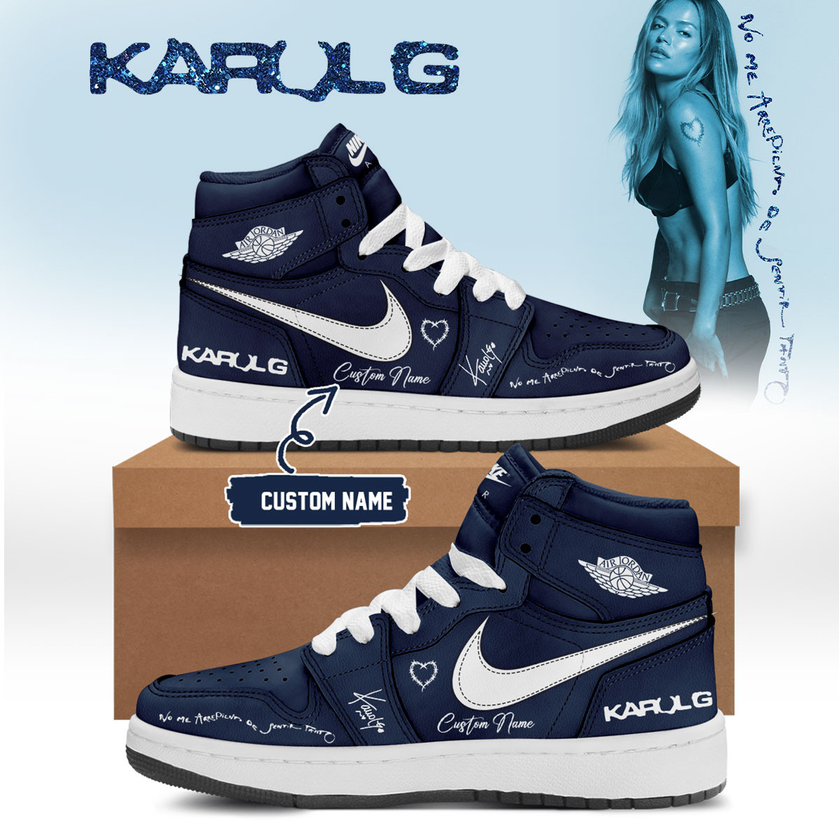 Personalized Karol G No Me Arrepiento De Sentir Tanto Shoes Concert Gears Karol G Fans Gifts - Kdjoy