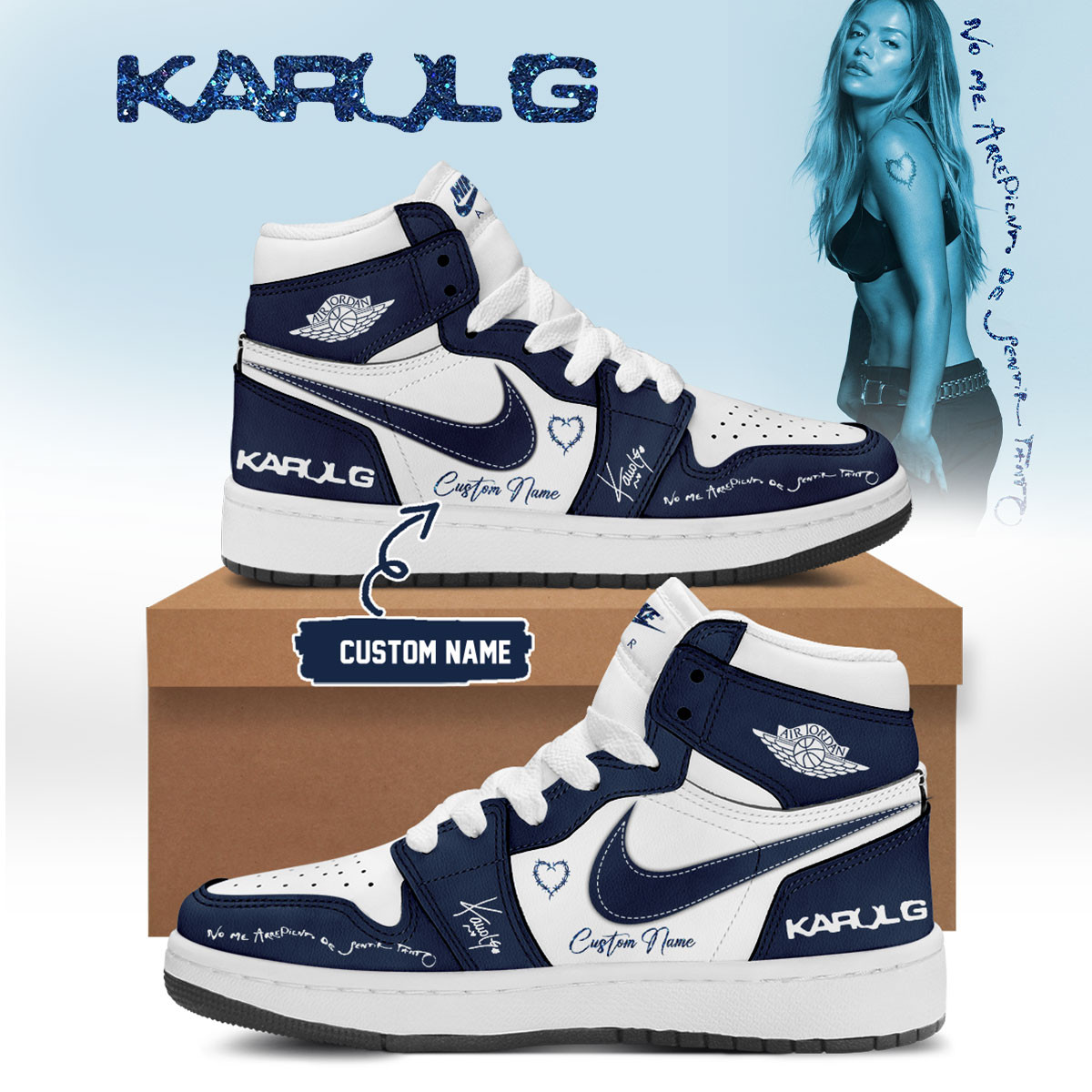 Personalized Karol G No Me Arrepiento De Sentir Tanto Shoes Karol G Concert Merch For Lovers - Kdjoy