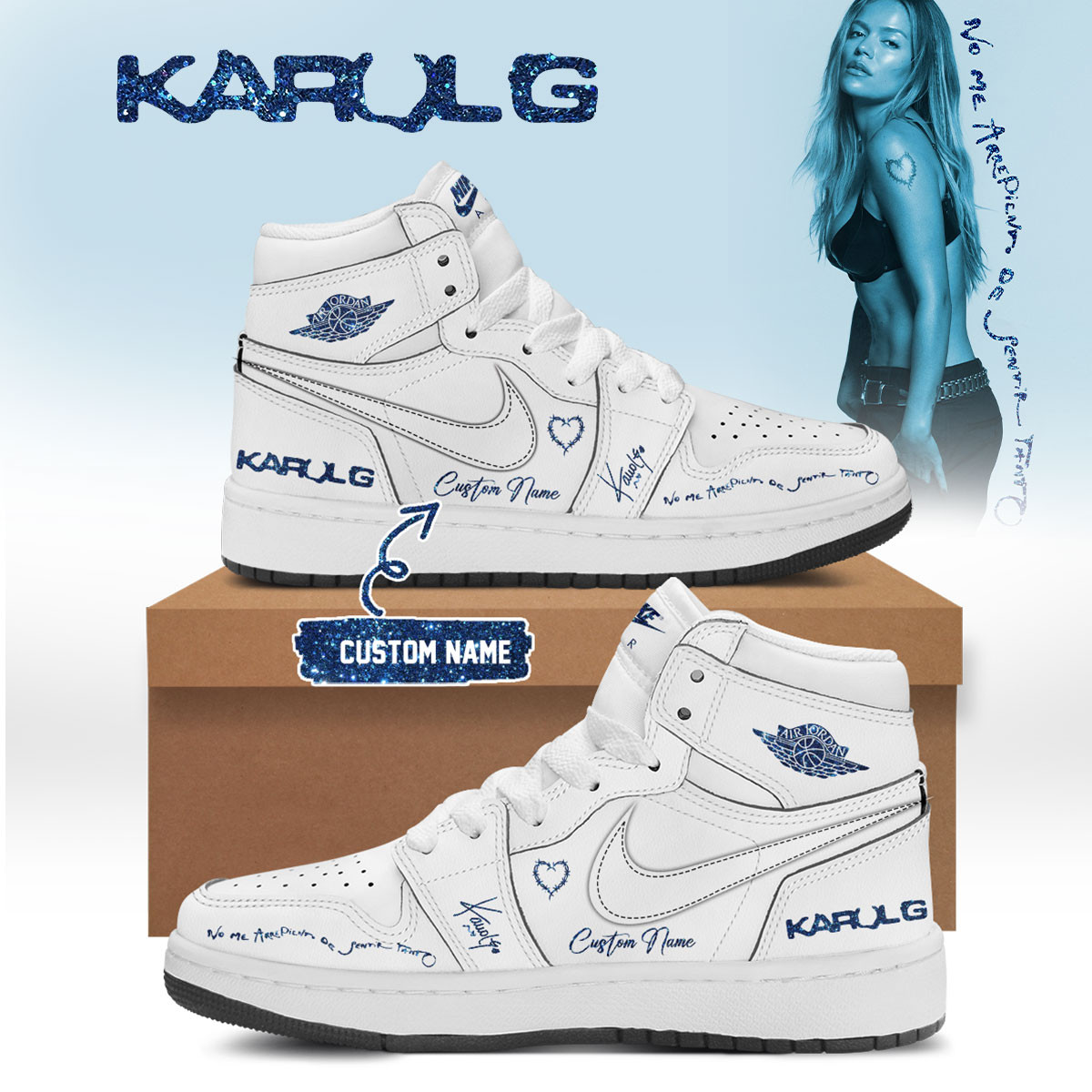 Personalized Karol G No Me Arrepiento De Sentir Tanto Shoes Karol G Tour Merch Gifts - Kdjoy Personalized Karol G No Me Arrepiento De Sentir Tanto Shoes Karol G Tour Merch Gifts - Kdjoy
