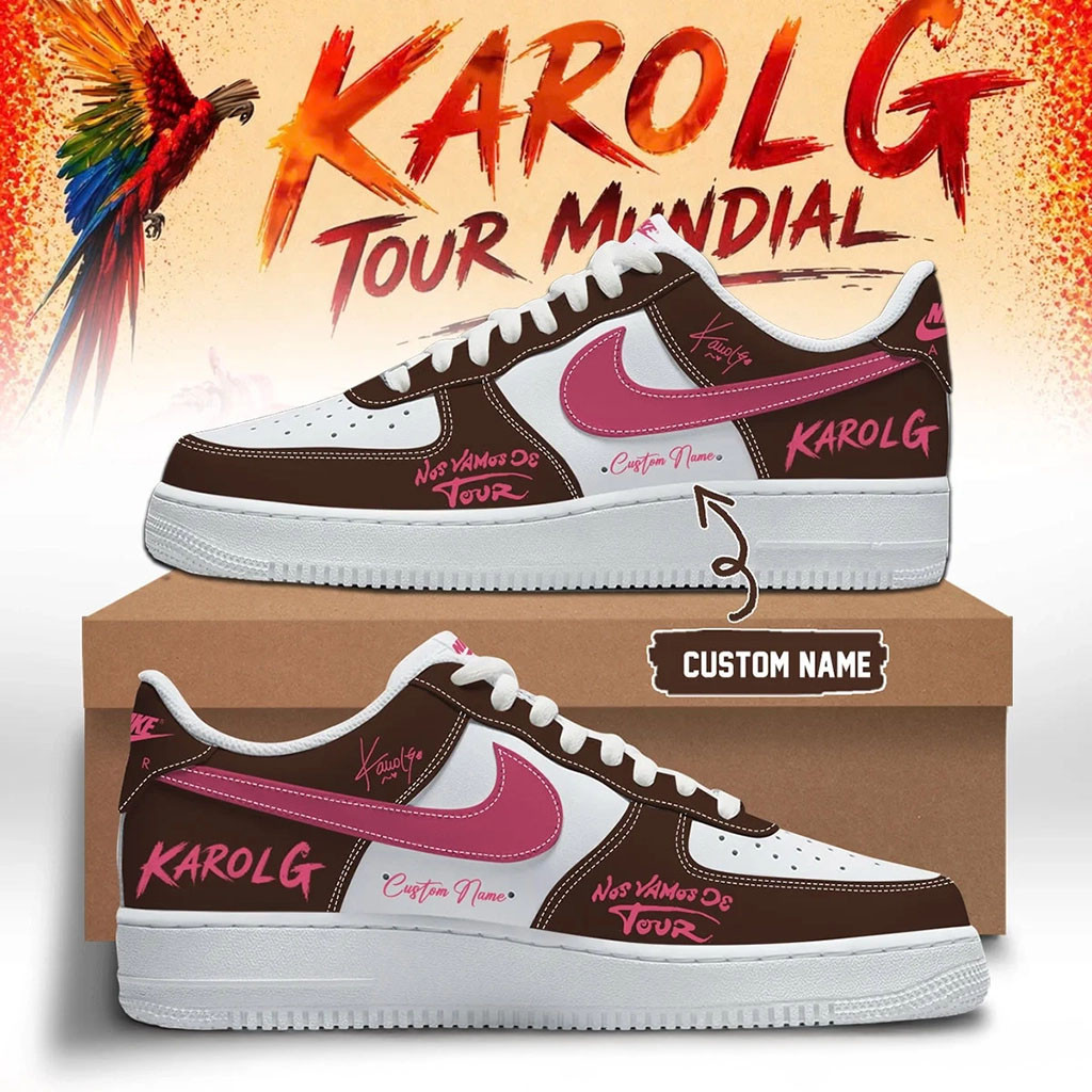 Personalized Karol G Nos Vamos De Tour Shoes Sneakers 2026 Karol G Merch Gift For Music Lovers - Kdjoy Personalized Karol G Nos Vamos De Tour Shoes Sneakers 2026 Karol G Merch Gift For Music Lovers - Kdjoy