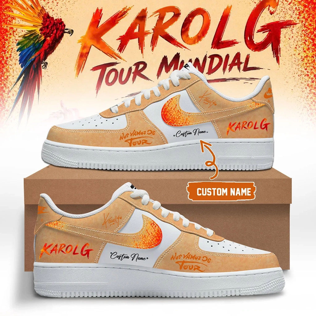 Personalized Karol G Nos Vamos De Tour Shoes Sneakers Karol G Merch 2026 Gift For Music Lovers - Kdjoy
