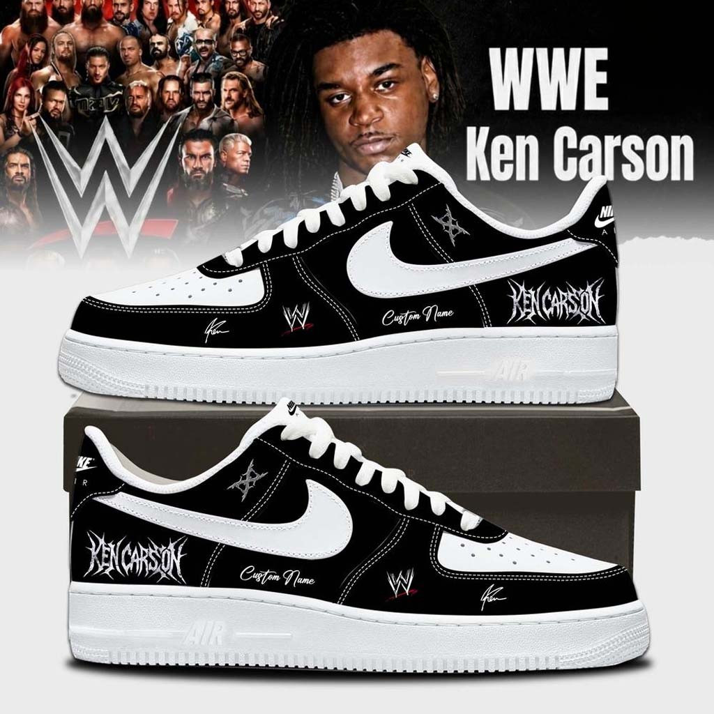 Personalized Ken Carson X WWE SummerSlam 2026 Signed Sneakers Ken Carson WWE Merch Dudes Gifts - Kdjoy