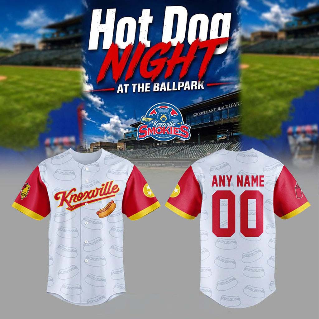 Personalized Knoxville Smokies Hot Dog Night 2026 Jersey Knoxville Smokies Merch Fan Gifts - Kdjoy