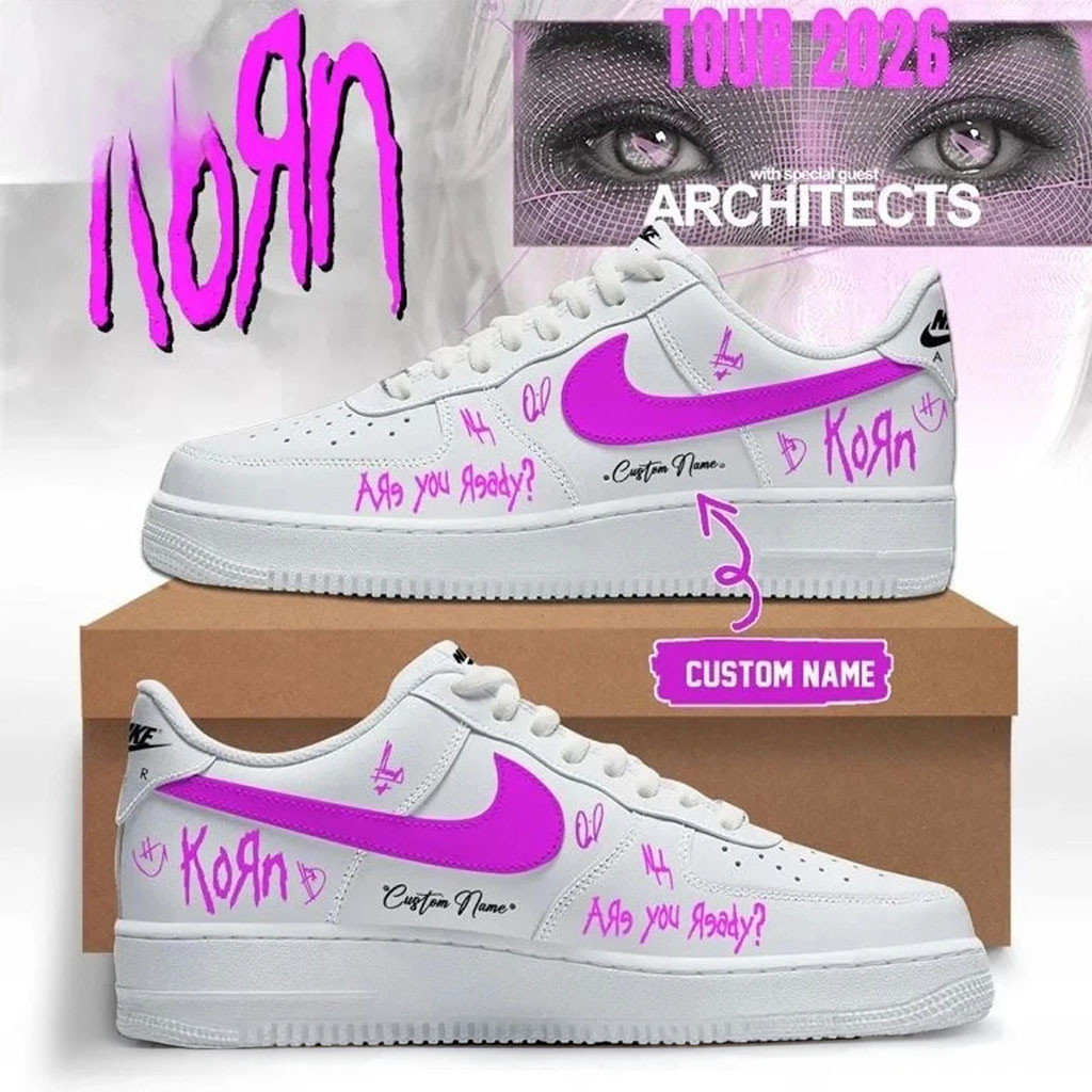 Personalized Korn Euro Tour 2026 Sneakers Are You Ready Shoes Korn Merch Gift For Fans - Kdjoy Personalized Korn Euro Tour 2026 Sneakers Are You Ready Shoes Korn Merch Gift For Fans - Kdjoy