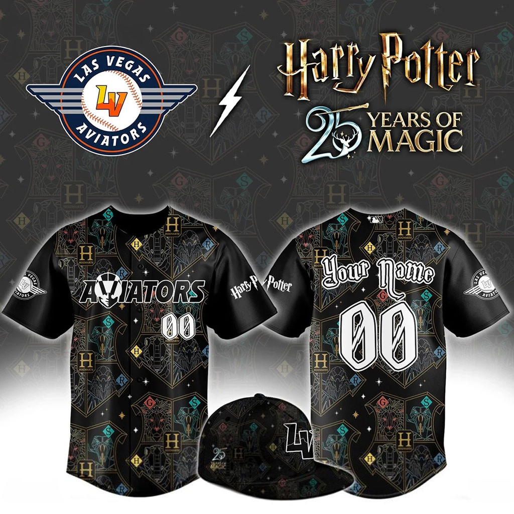 Personalized Las Vegas Aviators Harry Potter Night New Jersey 2026 LV Aviators Merch Fan Gifts - Kdjoy