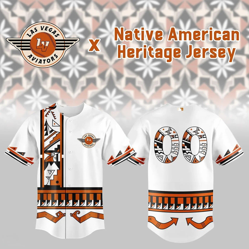 Personalized Las Vegas Aviators Native American Heritage Night Jersey LV Aviators Merch 2026 - Kdjoy
