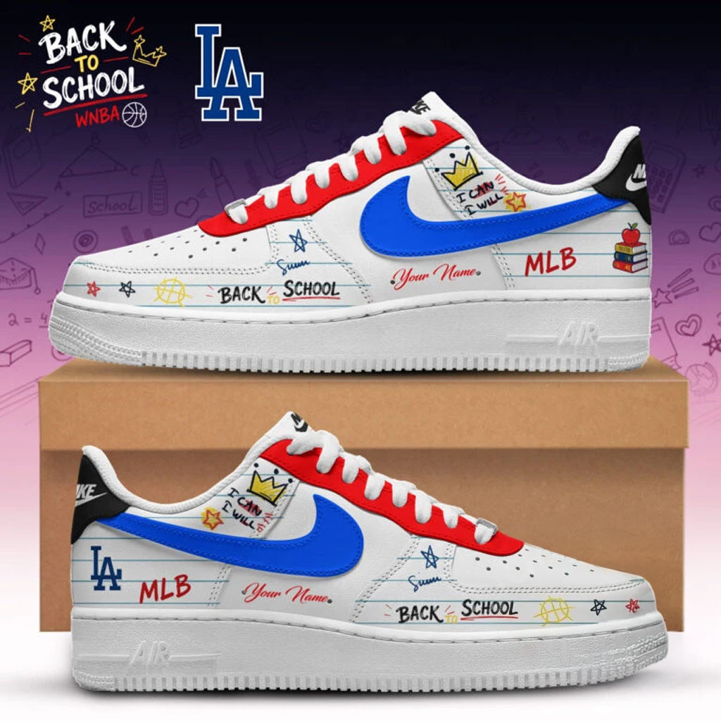 Personalized Los Angeles Dodgers X Back To School Shoes Sneakers Dodgers Merch Best Gifts - Kdjoy