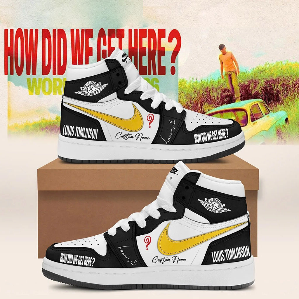 Personalized Louis Tomlinson Merch 2026 How Did We Get Here Tour Shoes Gift For Music Lovers - Kdjoy