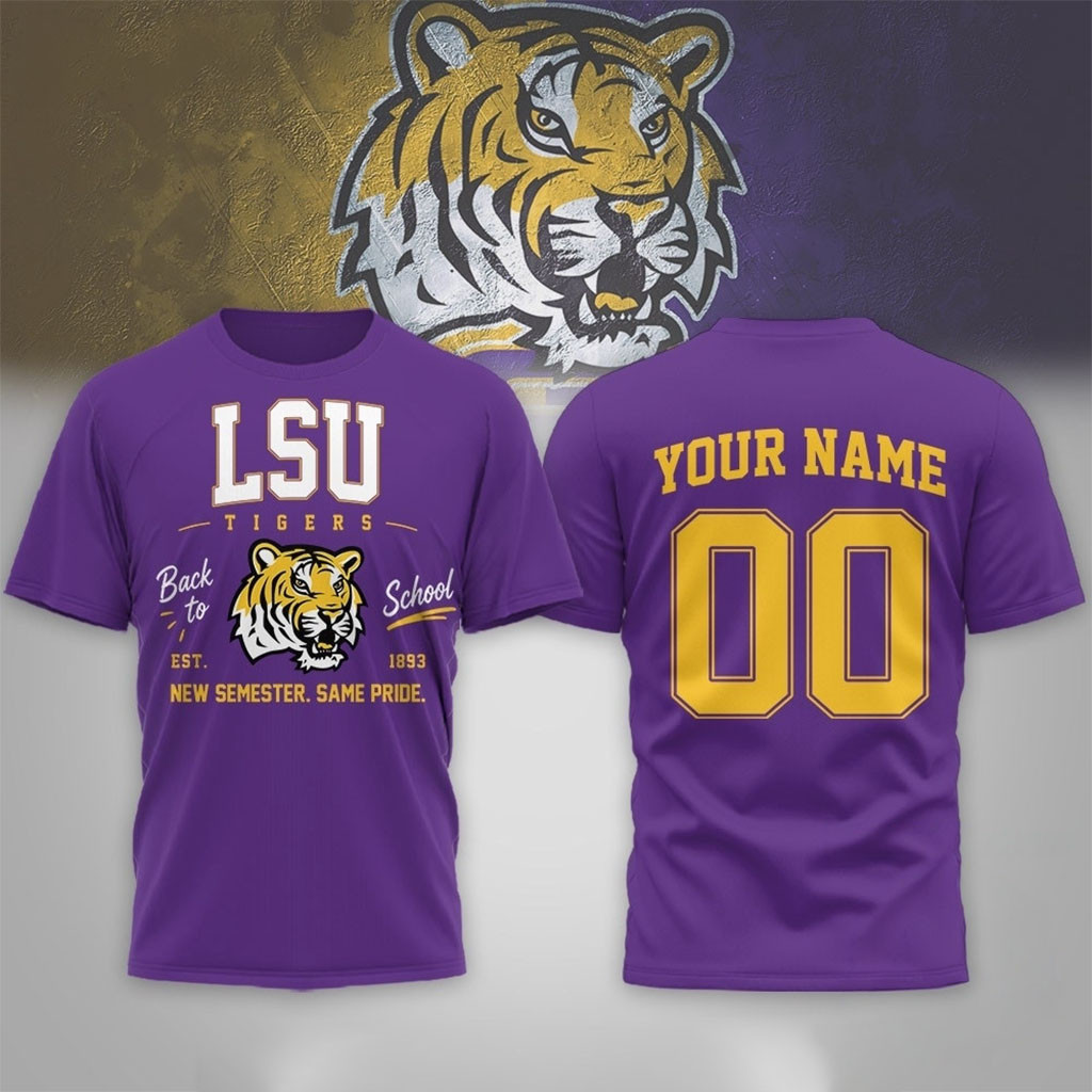 Personalized LSU Tigers NCAA Campus Pride Back To School 2026 Shirt LSU Tigers Merch Gifts - Kdjoy