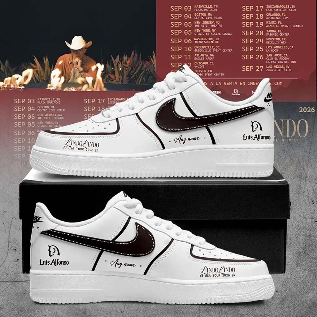 Personalized Luis Alfonso Lindo Lindo USA Tour 2026 Sneakers Luis Alfonso Merch Fan Gifts - Kdjoy