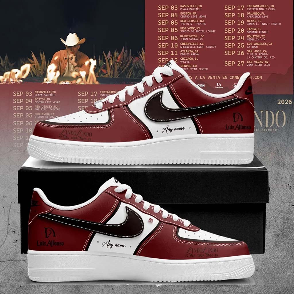 Personalized Luis Alfonso Lindo Lindo USA Tour 2026 Sneakers Luis Alfonso Merch Gift For Fans - Kdjoy