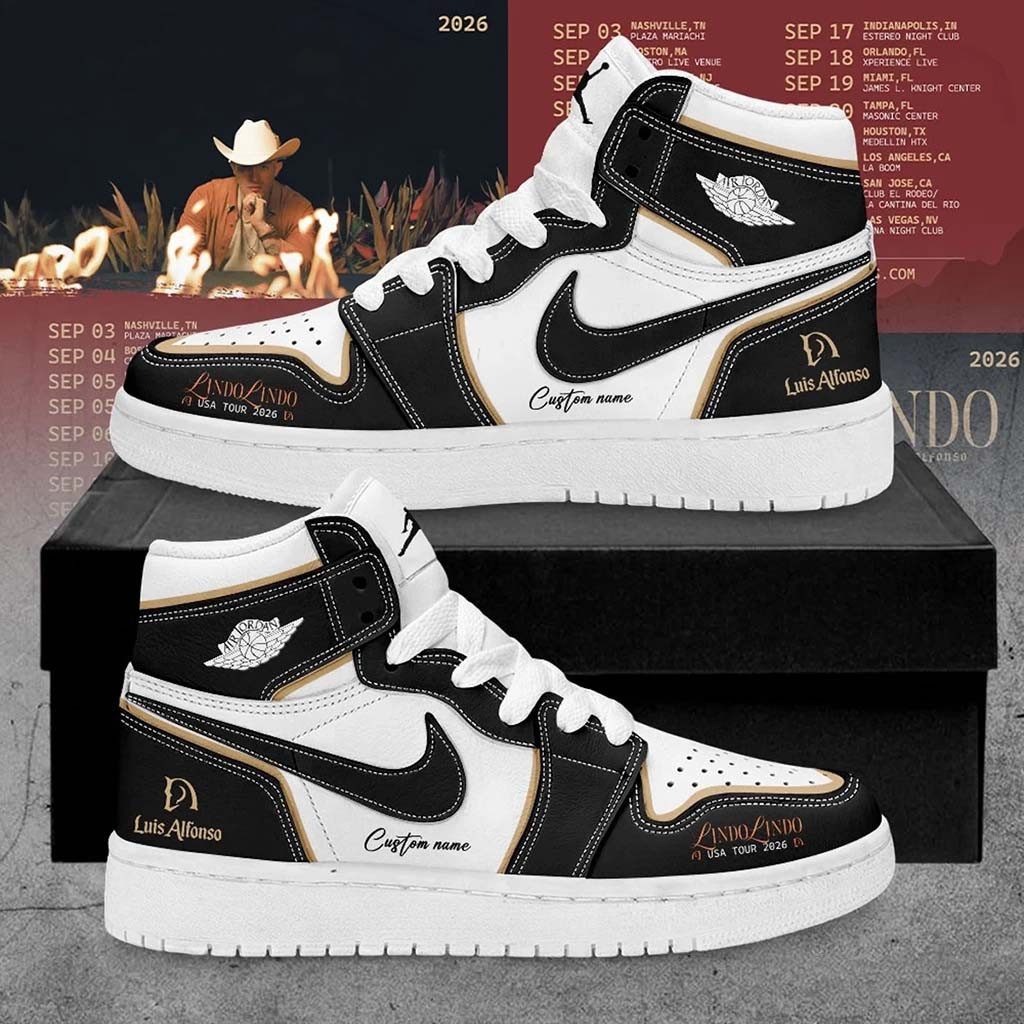 Personalized Luis Alfonso Merch 2026 Lindo Lindo USA Tour Signed Sneakers Gift For Fans - Kdjoy Personalized Luis Alfonso Merch 2026 Lindo Lindo USA Tour Signed Sneakers Gift For Fans - Kdjoy