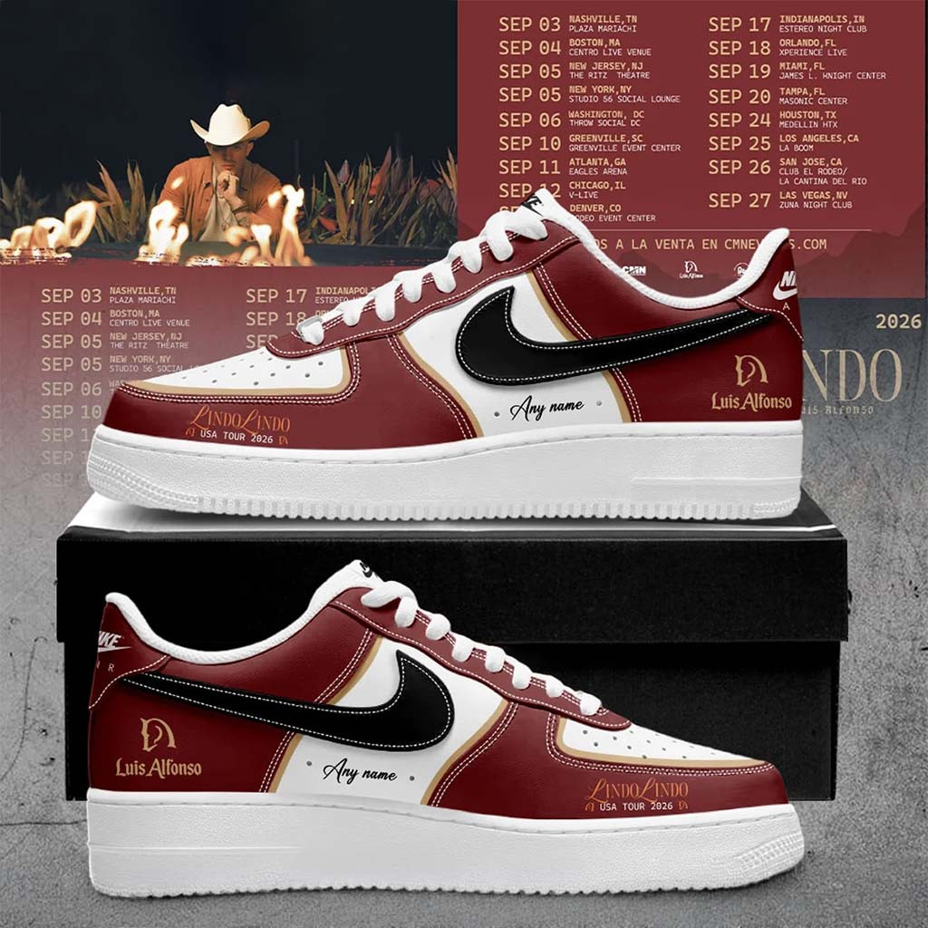 Personalized Luis Alfonso Merch Lindo Lindo USA Tour 2026 Sneakers Gift For Music Lovers - Kdjoy