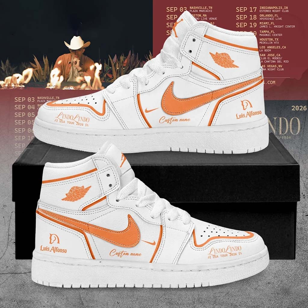 Personalized Luis Alfonso Merch Lindo Lindo USA Tour 2026 Sneakers Music Gift Ideas For Guys - Kdjoy