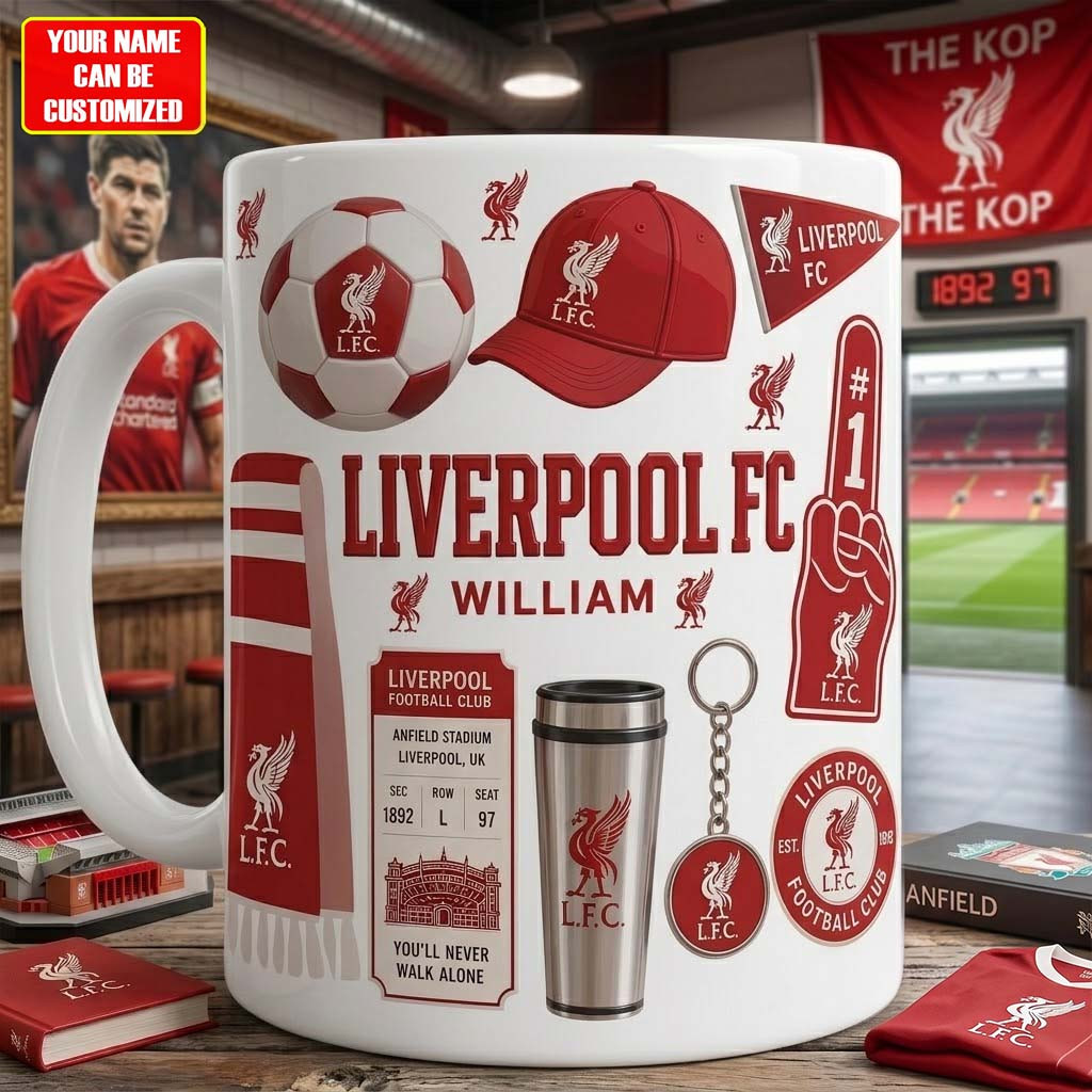 Personalized LVP FC Legacy Mug Liverpool FC Merch Football Fan Gift Ideas - Kdjoy Personalized LVP FC Legacy Mug Liverpool FC Merch Football Fan Gift Ideas - Kdjoy