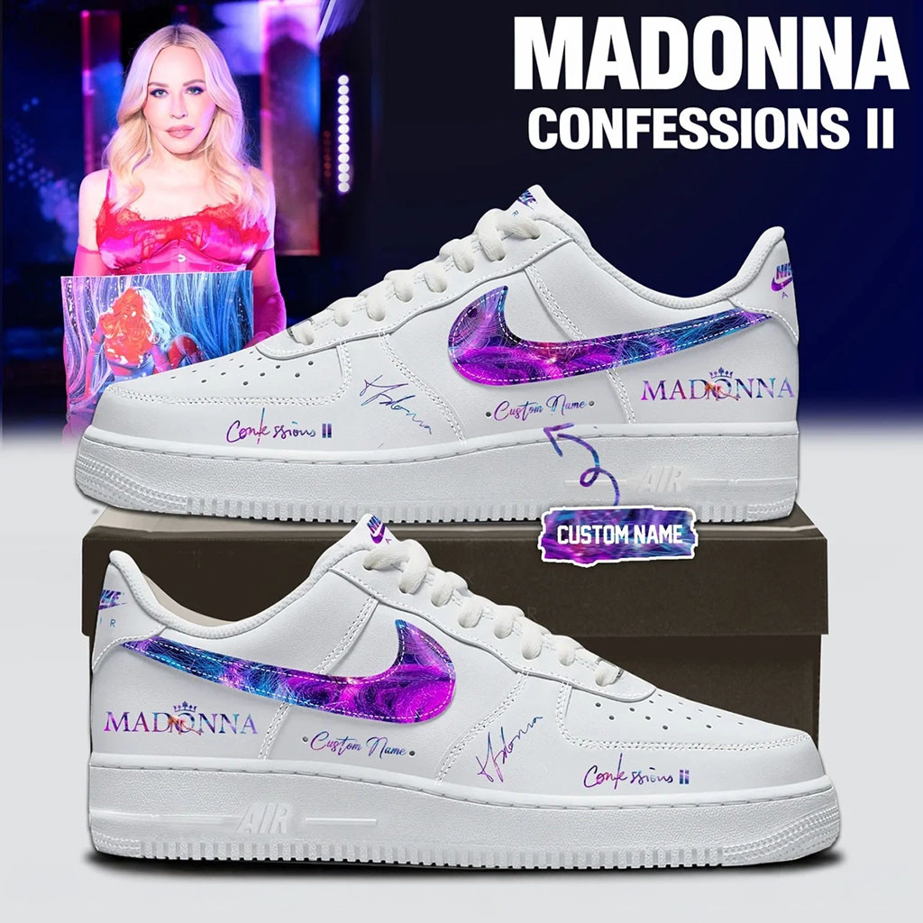 Personalized Madonna Confessions II Shoes Sneakers Signature Madonna Merch 2026 Fan Gifts - Kdjoy Personalized Madonna Confessions II Shoes Sneakers Signature Madonna Merch 2026 Fan Gifts - Kdjoy