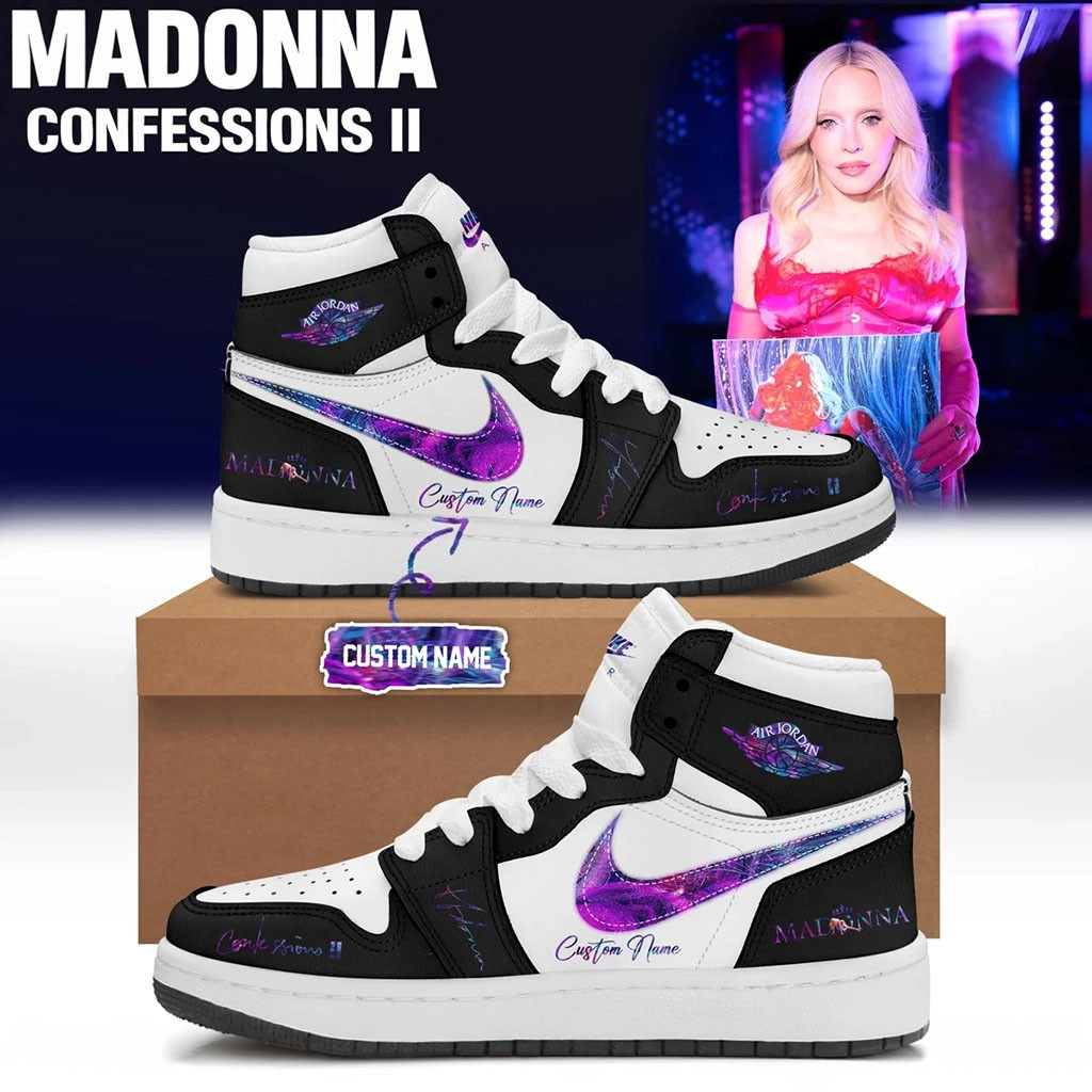 Personalized Madonna Confessions II Signature Sneakers 2026 Madonna Merch Best Gift For Fans - Kdjoy Personalized Madonna Confessions II Signature Sneakers 2026 Madonna Merch Best Gift For Fans - Kdjoy
