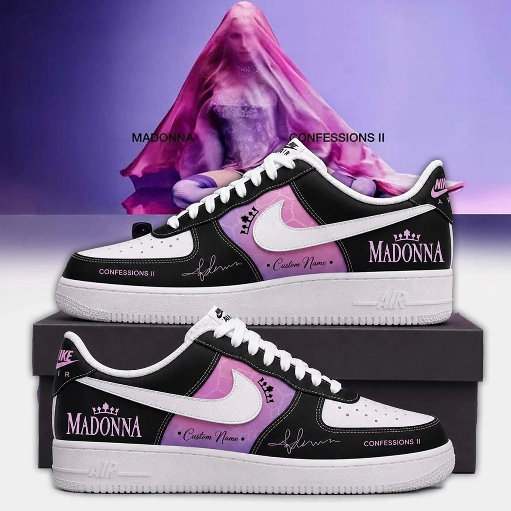 Personalized Madonna Confessions II Sneakers 2026 Madonna Merch Music Fan Shoes Gift Ideas - Kdjoy