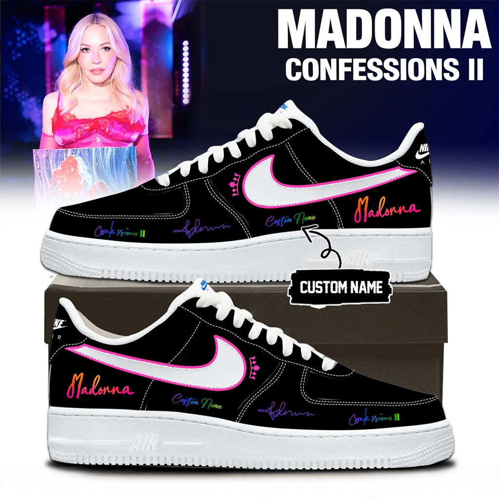 Personalized Madonna Confessions II Sneakers 2026 Music Fan Shoes Madonna Merch Birthday Gifts - Kdjoy Personalized Madonna Confessions II Sneakers 2026 Music Fan Shoes Madonna Merch Birthday Gifts - Kdjoy