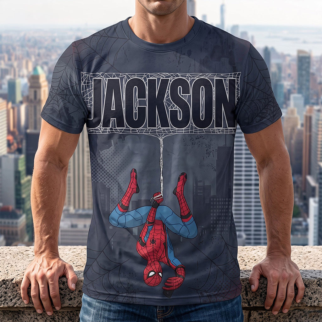 Personalized Marvel Spider-Man Web-Slinging Hero Shirt Spider-Man Merch Gift For Movie Fans