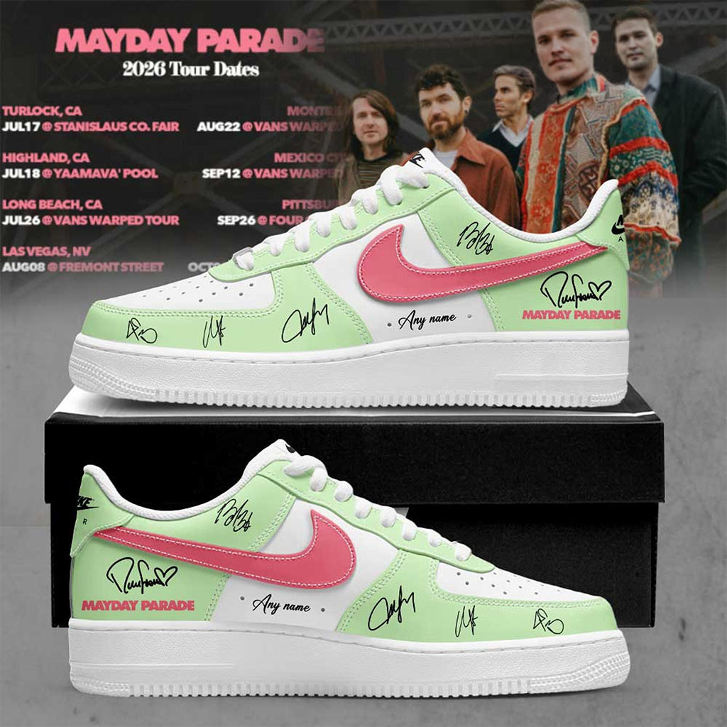 Personalized Mayday Parade Merch 2026 Tour Dates Signed Sneakers Gift Ideas For Rock Lovers - Kdjoy