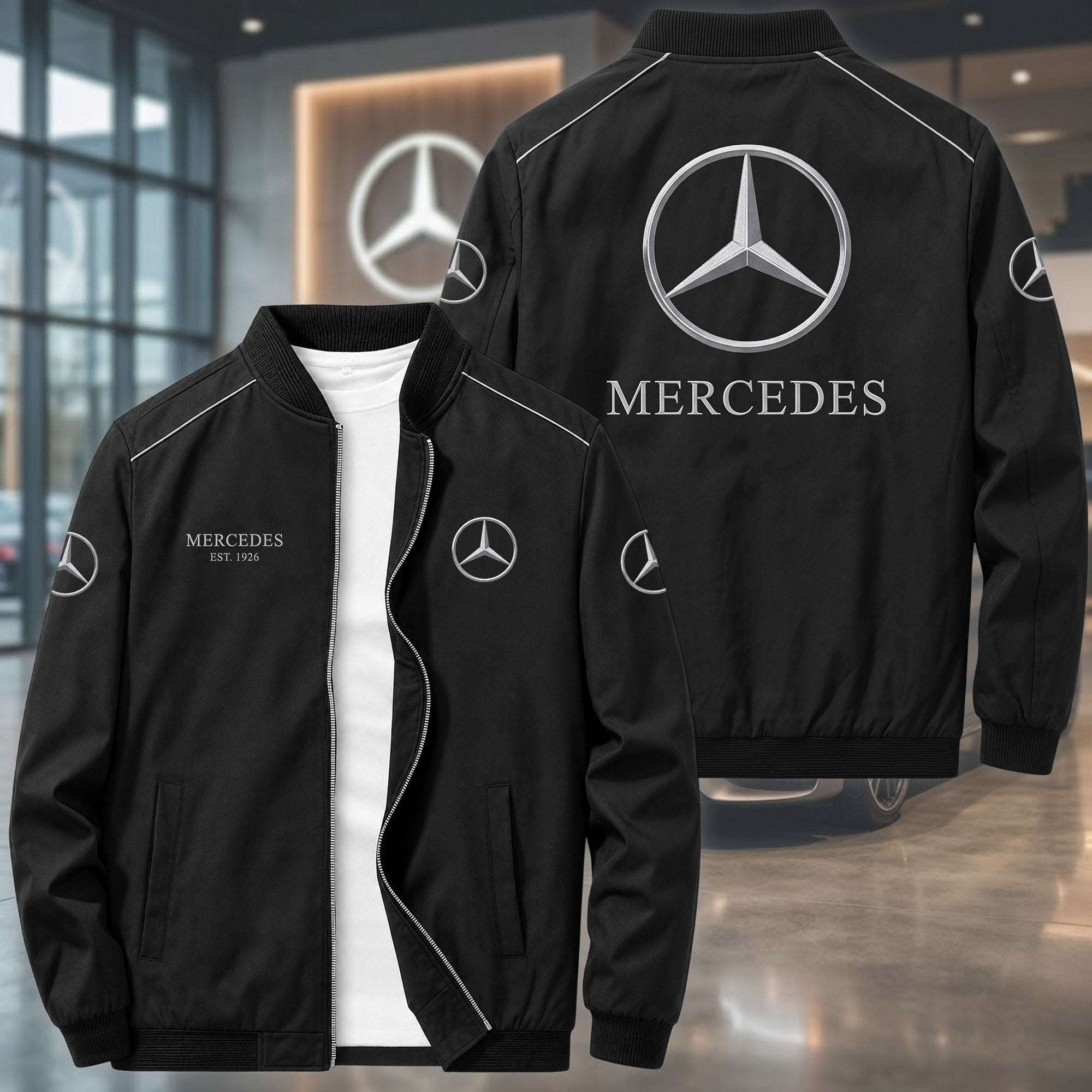 Personalized Merc Jacket Birthday Gift Ideas For Husband Car Lovers - Kdjoy