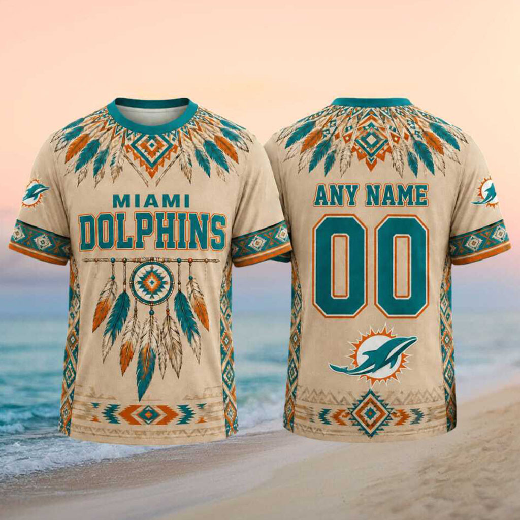 Personalized Miami Dolphins Football Native American Dreamcatcher Shirt Miami Dolphins Merch - Kdjoy Personalized Miami Dolphins Football Native American Dreamcatcher Shirt Miami Dolphins Merch - Kdjoy