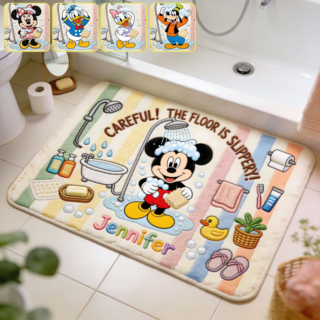 Personalized Mickey Mouse Friends Rug Home Decor Ideas Gifts For Daughters - Kdjoy
