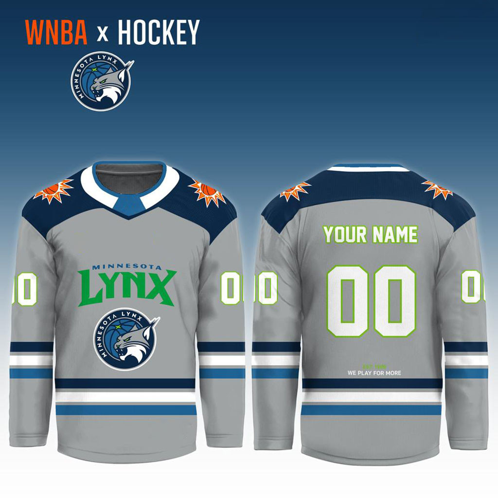 Personalized Minnesota Lynx x Crossover Ice Hockey Jersey We Play For More Minnesota Lynx Merch - Kdjoy