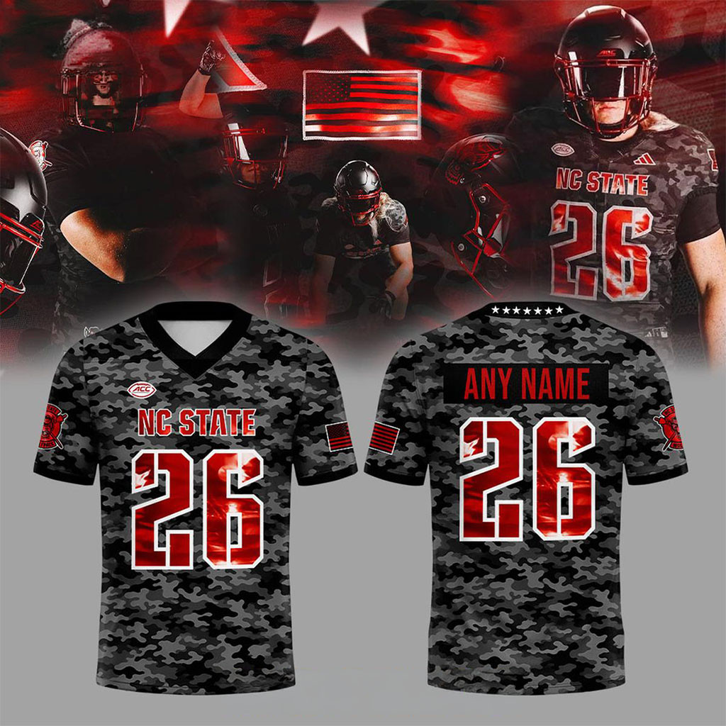 Personalized NC State Wolfpack 2026 New Uniform x Military Camo Jersey NC State Wolfpack Merch - Kdjoy