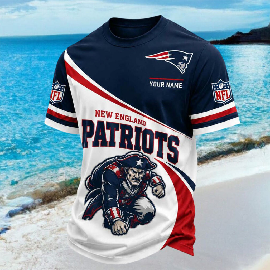 Personalized New England Patriots Football Mascot Shirt NE Patriots Merch Gift For Game Day - Kdjoy Personalized New England Patriots Football Mascot Shirt NE Patriots Merch Gift For Game Day - Kdjoy