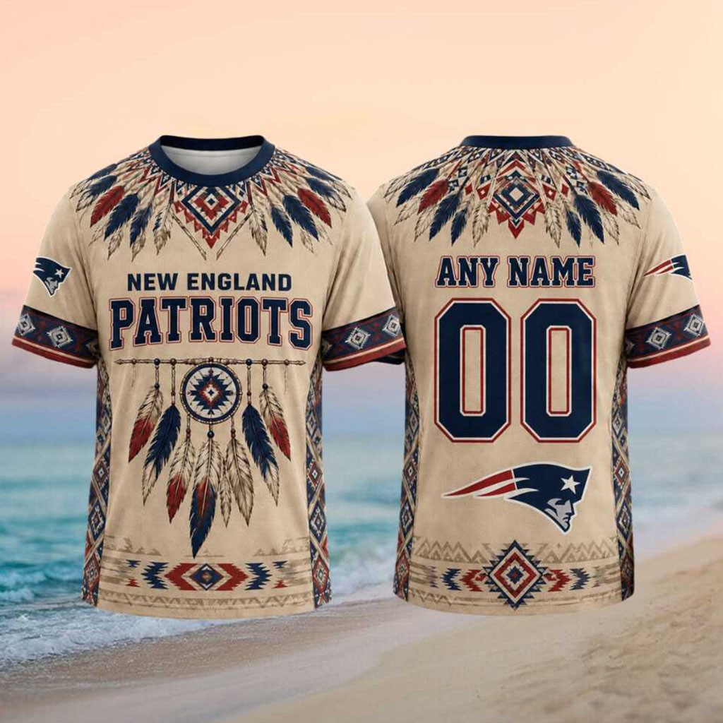Personalized New England Patriots Native American Feather Dreamcatcher Shirt NE Patriots Merch - Kdjoy Personalized New England Patriots Native American Feather Dreamcatcher Shirt NE Patriots Merch - Kdjoy