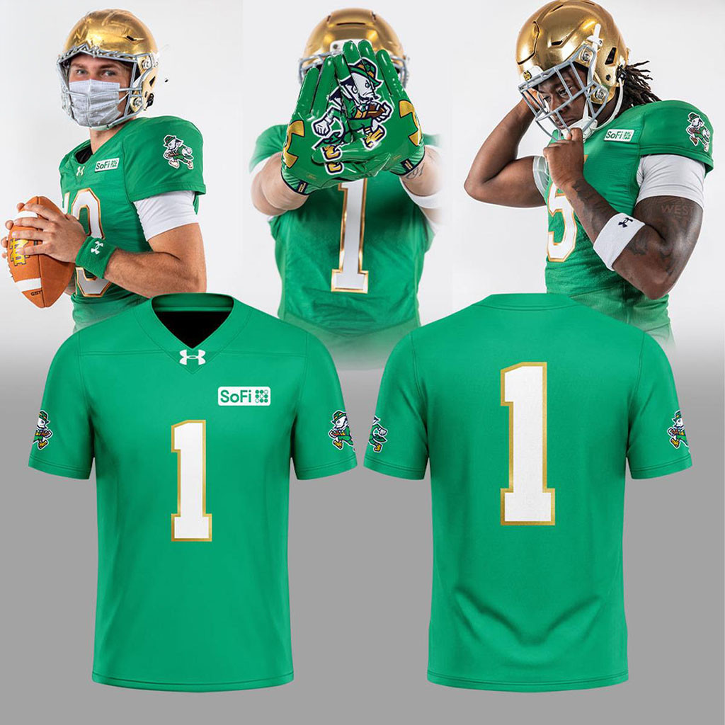 Personalized Notre Dame Fighting Irish 2026 Kelly Green Football Jersey Gift For Football Fans - Kdjoy Personalized Notre Dame Fighting Irish 2026 Kelly Green Football Jersey Gift For Football Fans - Kdjoy