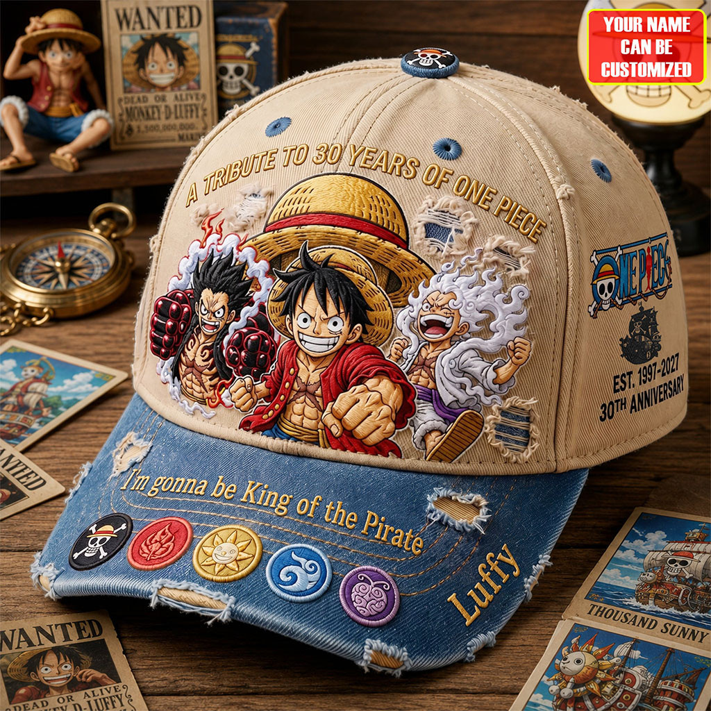 Personalized One Piece Celebrate 30 Years Of Legend Hat One Piece Merch Gift For Anime Fans - Kdjoy Personalized One Piece Celebrate 30 Years Of Legend Hat One Piece Merch Gift For Anime Fans - Kdjoy