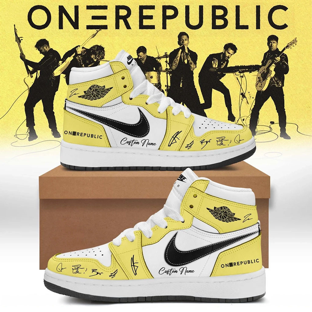 Personalized OneRepublic Sneakers 2026 Signed Shoes OneRepublic Merch Gift Ideas For Band Fans - Kdjoy Personalized OneRepublic Sneakers 2026 Signed Shoes OneRepublic Merch Gift Ideas For Band Fans - Kdjoy