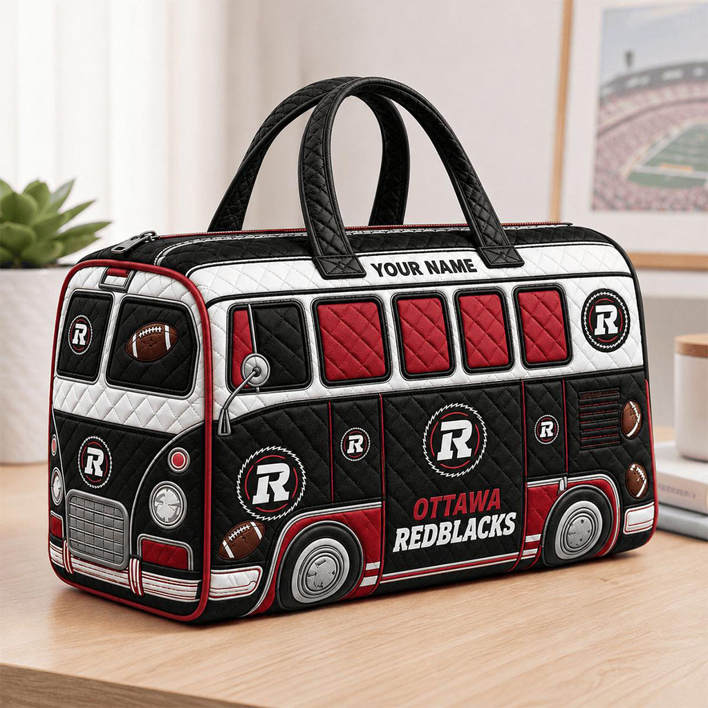 Personalized Ottawa Redblacks CFL New Quilted Duffle Bag Ottawa Redblacks Merch Football Gifts - Kdjoy Personalized Ottawa Redblacks CFL New Quilted Duffle Bag Ottawa Redblacks Merch Football Gifts - Kdjoy